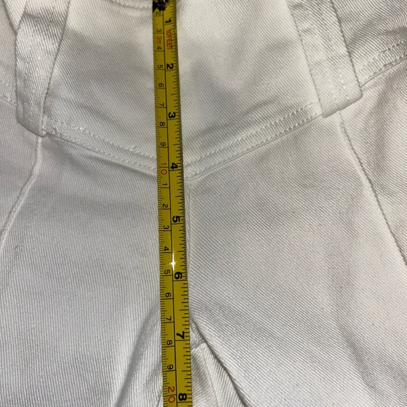 Vintage Tommy Hilfiger Pants Womens 6 White Denim Y2K Low Rise Boot Cut - Picture 8 of 12